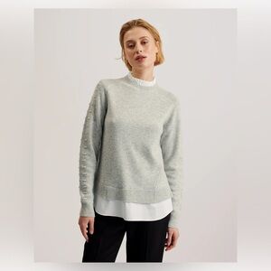Ted Baker Lissiah Grey Sweater, size Ted 3 (approx US 6/8)